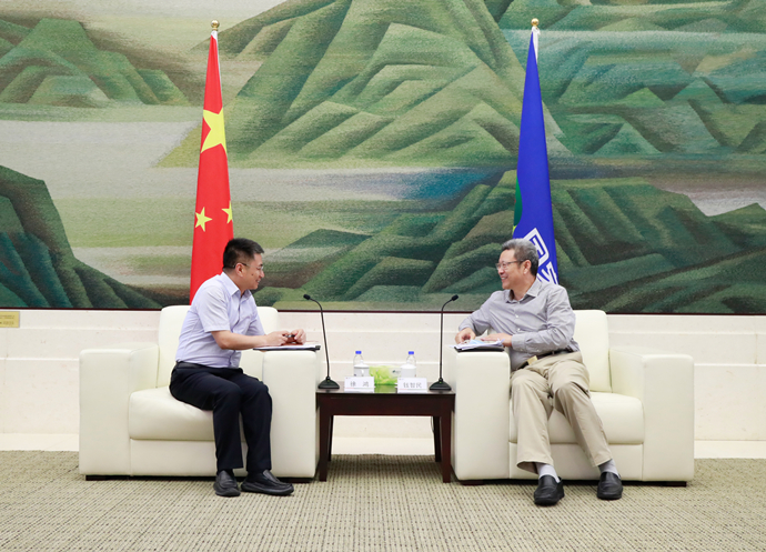 錢(qián)智民會(huì)見(jiàn)江西省新余市委副書(shū)記、市長(zhǎng)徐鴻