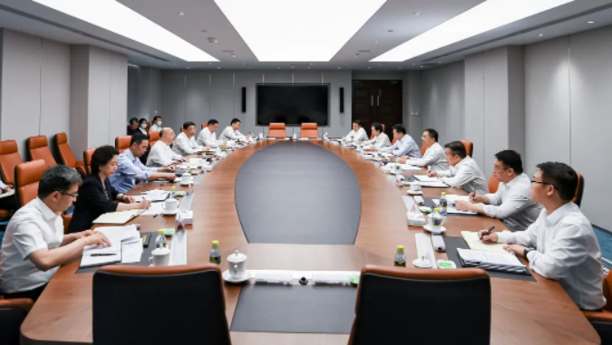 鄒磊、劉明勝與河北省省長王正譜會談