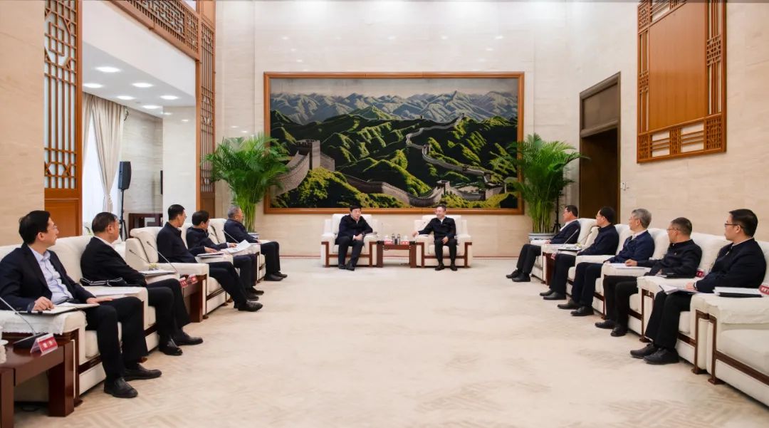 大唐集團董事長、黨組書鄒磊與國家電網(wǎng)董事長、黨組書記張智剛會談
